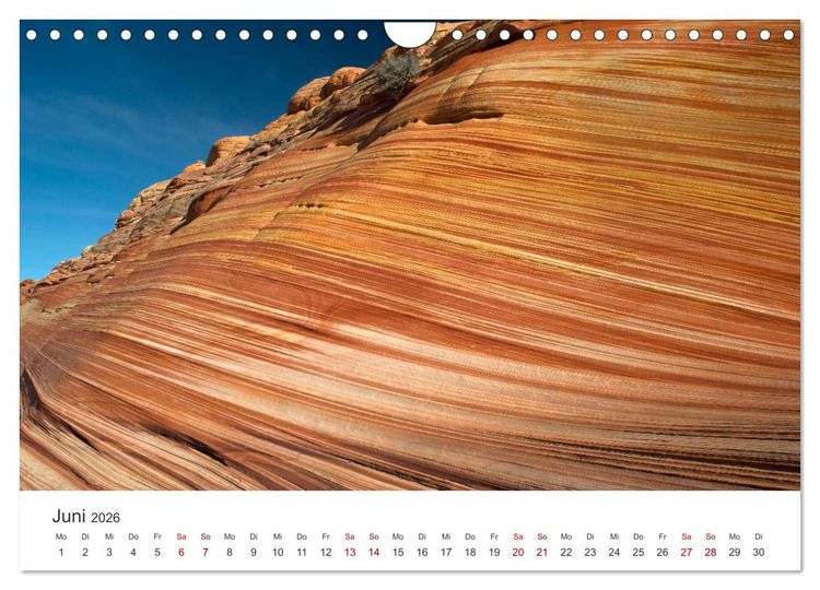 Produktbild: Paria Canyon - The Wave Naturwunder (Wandkalender 2026 DIN A4 quer), CALVENDO Monatskalender