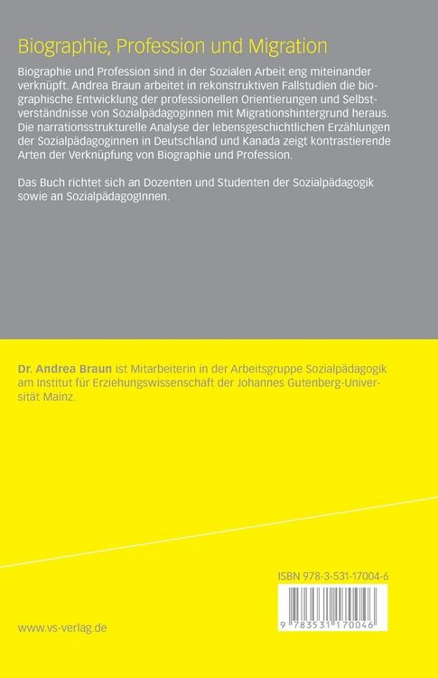 Produktbild: Biographie, Profession und Migration
