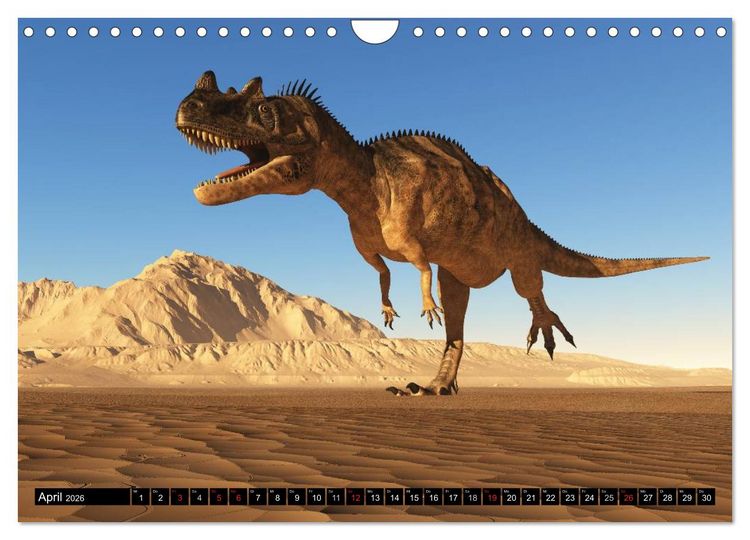Produktbild: Dinosaurier. Urzeitliche Giganten (Wandkalender 2026 DIN A4 quer), CALVENDO Monatskalender