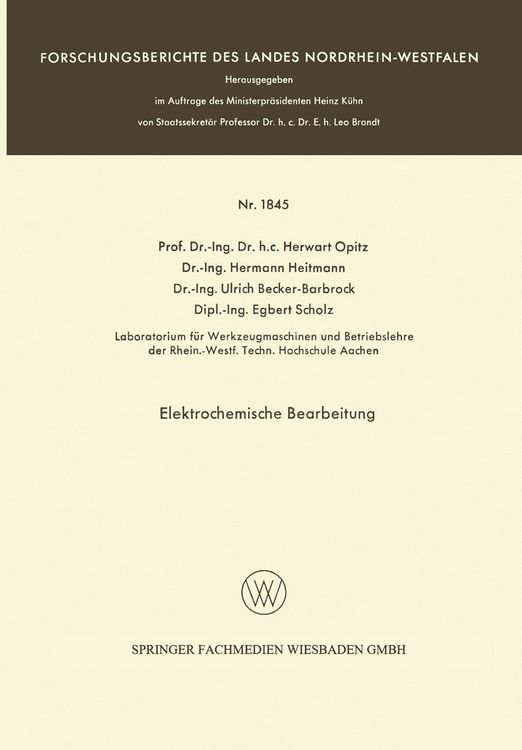 Produktbild: Elektrochemische Bearbeitung