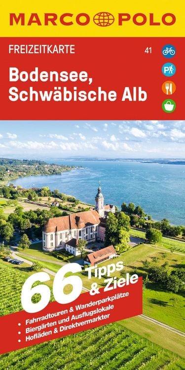 Produktbild: MARCO POLO Freizeitkarte 41 Bodensee, Schw&auml;bische Alb 1:100.000