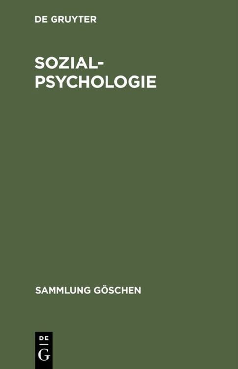 Produktbild: Sozialpsychologie