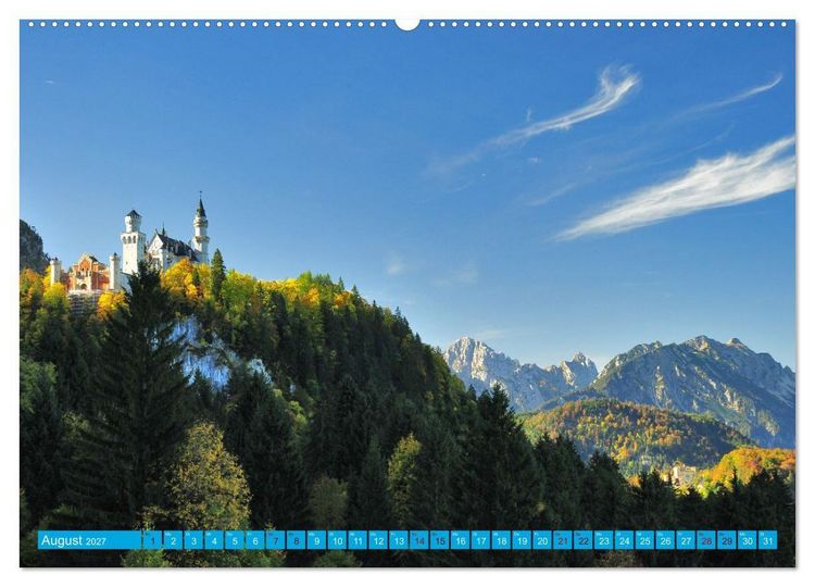 Produktbild: Wo Bayern am sch&ouml;nsten ist (hochwertiger Premium Wandkalender 2027 DIN A2 quer), Kunstdruck in Hochglanz
