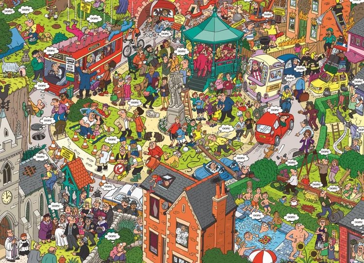 Produktbild: Family Puzzle 500 Teile - Oversize - Martin Berry: What could go wrong? By Martin