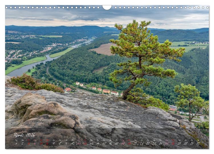 Produktbild: Landschaften der S&auml;chsischen Schweiz (Wandkalender 2026 DIN A3 quer), CALVENDO Monatskalender