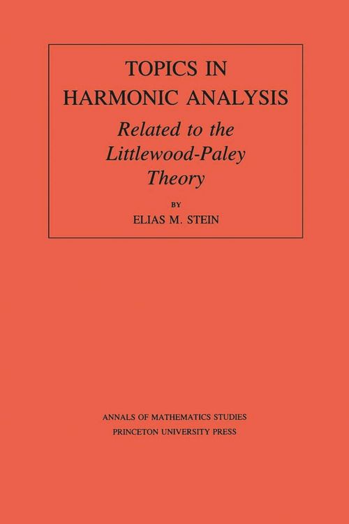 Produktbild: Topics in Harmonic Analysis Related to the Littlewood-Paley Theory
