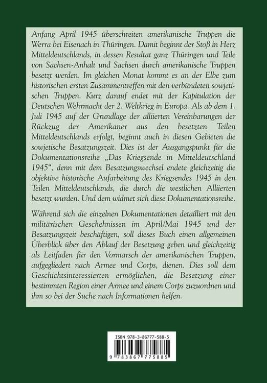 Produktbild: Das Kriegsende in Mitteldeutschland 1945