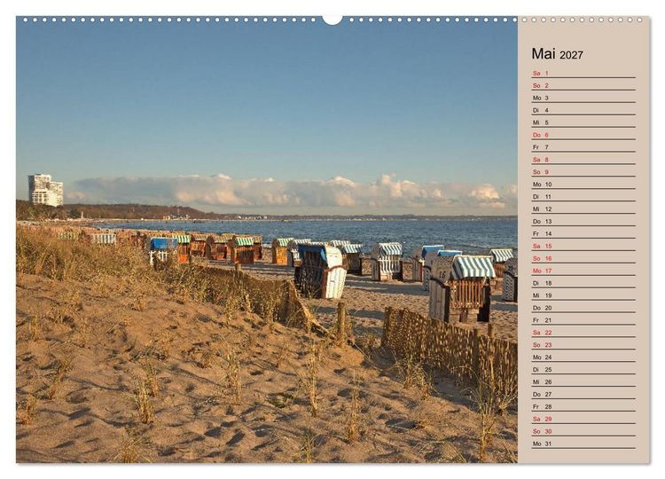 Produktbild: Timmendorfer Strand - Urlaubsimpressionen (hochwertiger Premium Wandkalender 2027 DIN A2 quer), Kunstdruck in Hochglanz