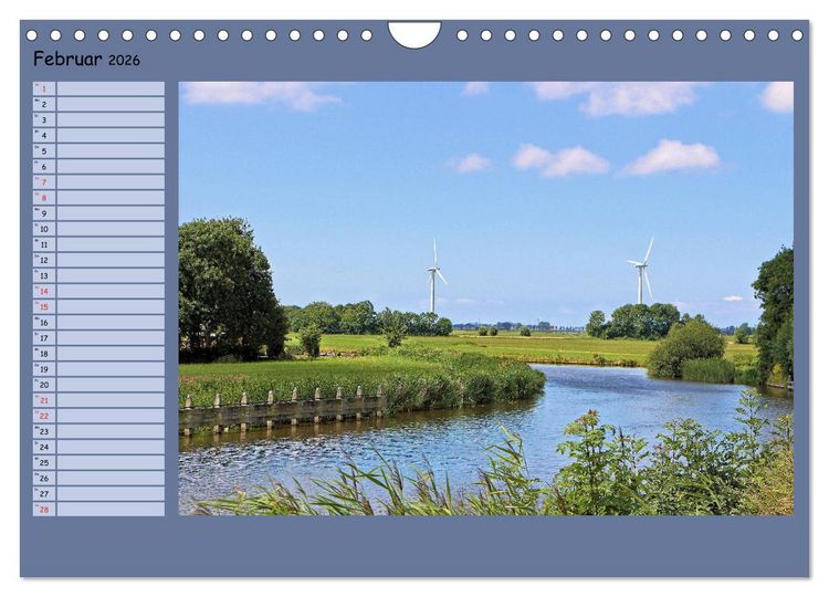 Produktbild: Faszinierendes Friesland (Wandkalender 2026 DIN A4 quer), CALVENDO Monatskalender