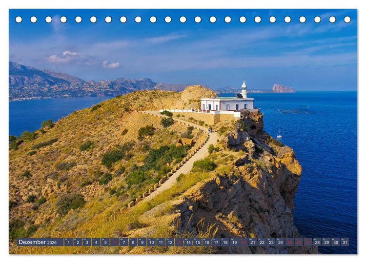 Produktbild: Costa Blanca - Die wei&szlig;e K&uuml;ste Spaniens (Tischkalender 2026 DIN A5 quer), CALVENDO Monatskalender