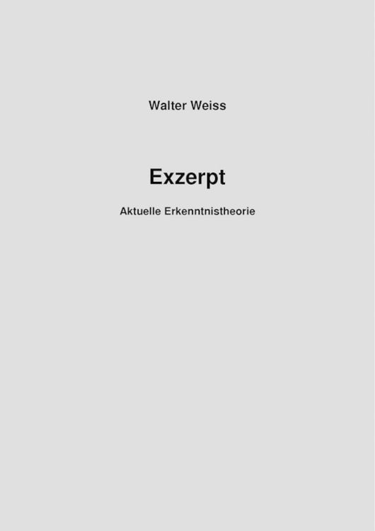 Produktbild: Exzerpt