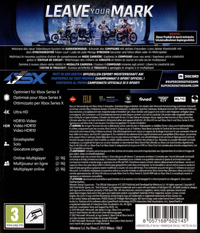 Produktbild: Monster Energy Supercross 4 - The Official Videogame