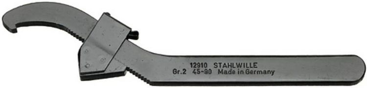Produktbild: Stahlwille 44010002 12910 GR. 2 45-90 Hakenschl&uuml;ssel Schl&uuml;sselweite (Metrisch) 90mm