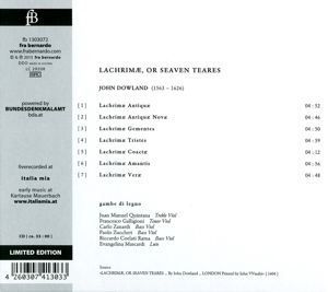 Produktbild: Lachrimae,or Seaven Teares