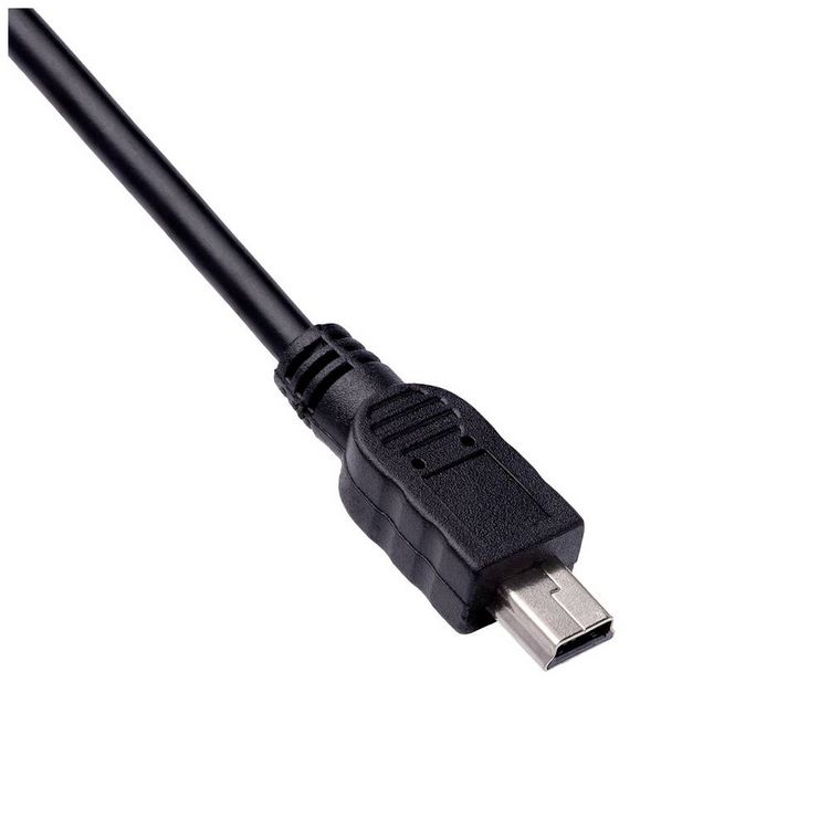 Produktbild: Akyga USB-Kabel USB-A Stecker, USB-Mini-B Stecker 1.00m Schwarz AK-USB-22