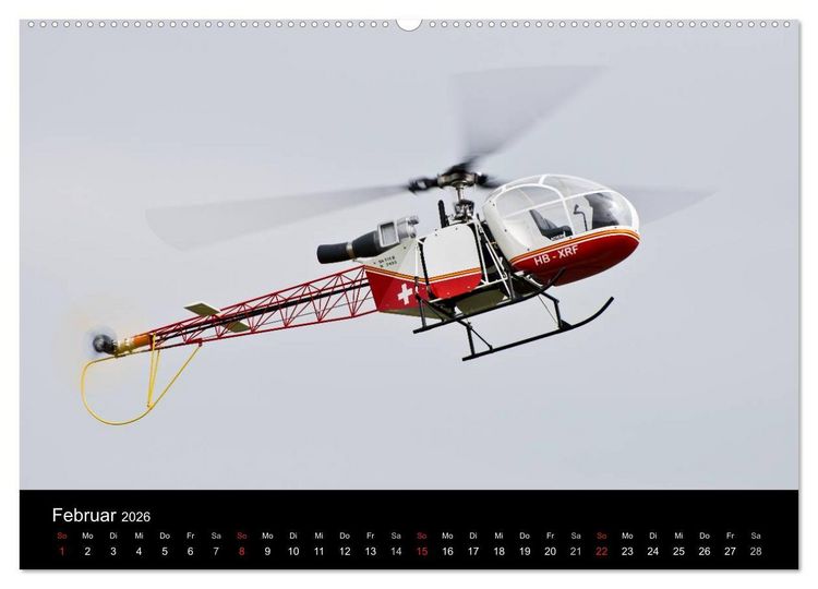 Produktbild: Modellhubschrauber (Wandkalender 2026 DIN A2 quer), CALVENDO Monatskalender