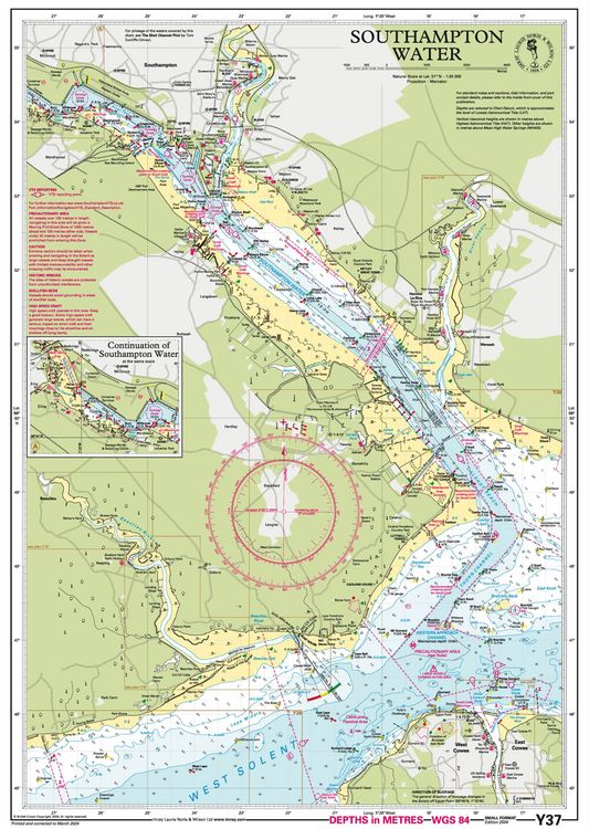Produktbild: Y37 Southampton Water (Small Format), Imray Chart
