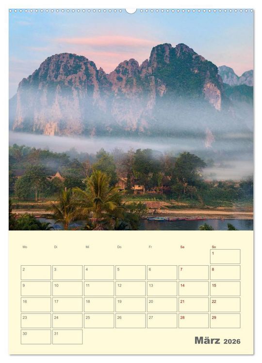 Produktbild: S&Uuml;DOSTASIEN - Mein URLAUBSPLANER (hochwertiger Premium Wandkalender 2026 DIN A2 hoch), Kunstdruck in Hochglanz