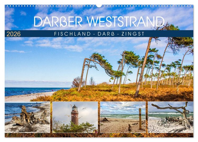 Produktbild: Dar&szlig;er Weststrand - Fischland Dar&szlig; Zingst (Wandkalender 2026 DIN A2 quer), CALVENDO Monatskalender