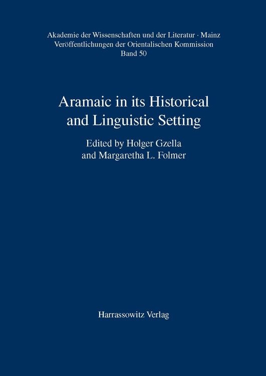Produktbild: Aramaic in its Historical and Linguistic Setting