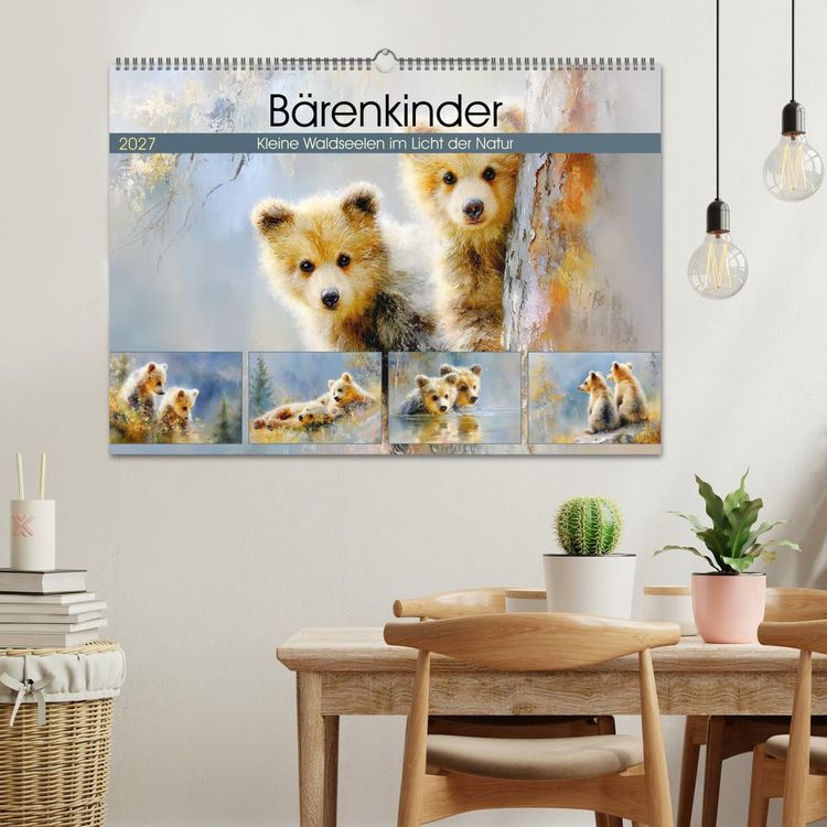 Produktbild: B&auml;renkinder. Kleine Waldseelen im Licht der Natur (Wandkalender 2027 DIN A2 quer), CALVENDO Monatskalender