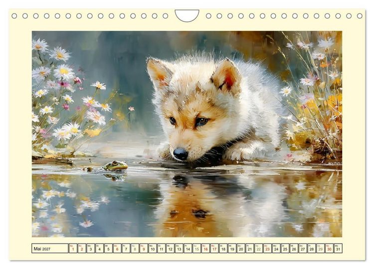 Produktbild: Waldseelen. Verspielte W&ouml;lfe im Licht der Natur (Wandkalender 2027 DIN A4 quer), CALVENDO Monatskalender