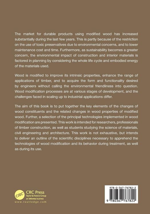 Produktbild: Wood Modification Technologies