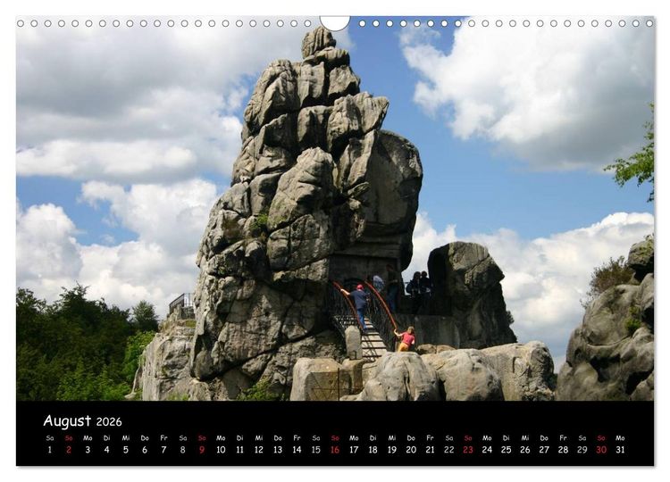 Produktbild: Die Externsteine (Wandkalender 2026 DIN A3 quer), CALVENDO Monatskalender