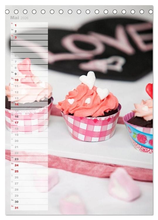 Produktbild: S&uuml;&szlig;e Versuchungen / Geburtstagskalender (Tischkalender 2026 DIN A5 hoch), CALVENDO Monatskalender