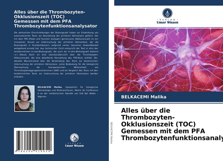 Produktbild: Alles &uuml;ber die Thrombozyten-Okklusionszeit (TOC) Gemessen mit dem PFA Thrombozytenfunktionsanalysator