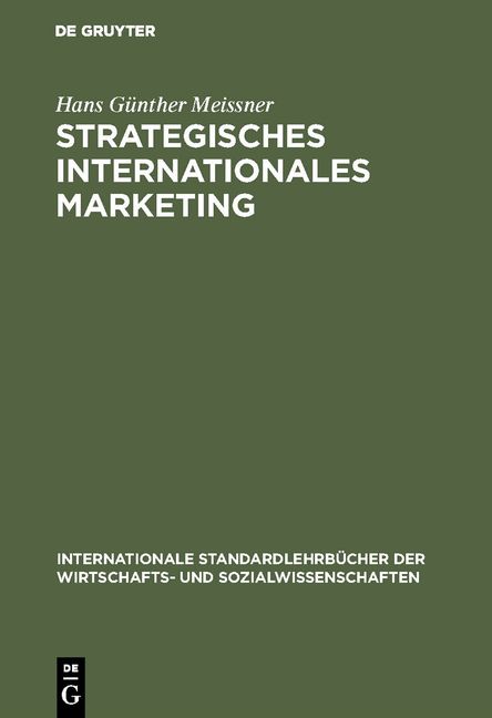Produktbild: Strategisches Internationales Marketing