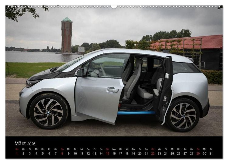 Produktbild: BMW i3 (hochwertiger Premium Wandkalender 2026 DIN A2 quer), Kunstdruck in Hochglanz