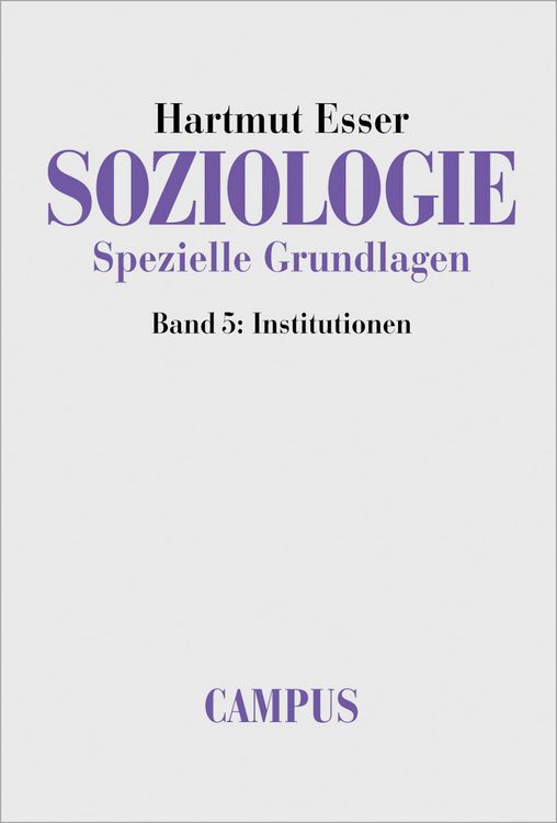 Produktbild: Soziologie. Spezielle Grundlagen 5