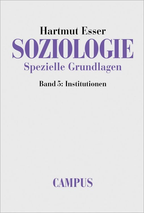 Produktbild: Soziologie. Spezielle Grundlagen