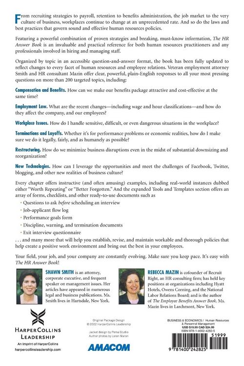 Produktbild: The HR Answer Book