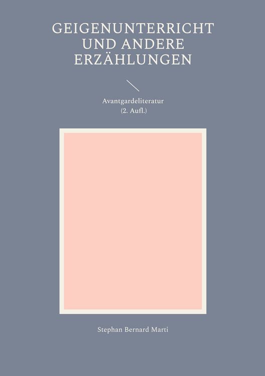 Produktbild: Geigenunterricht und andere Erz&auml;hlungen