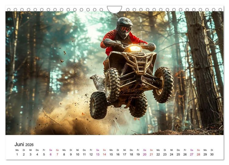 Produktbild: Quad Erlebnisse (Wandkalender 2026 DIN A4 quer), CALVENDO Monatskalender