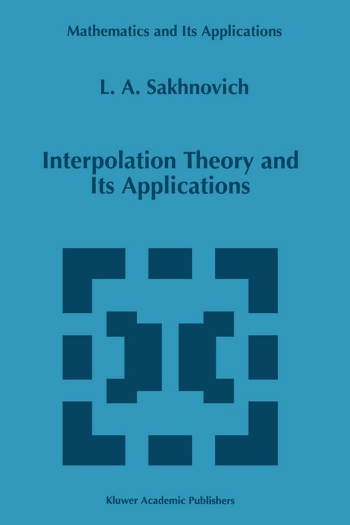 Produktbild: Interpolation Theory and Its Applications