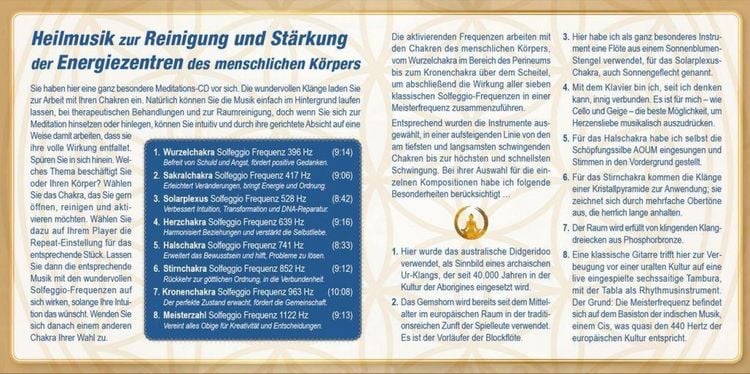 Produktbild: CHAKREN AKTIVIERUNG (mit Solfeggio-Frequenzen)