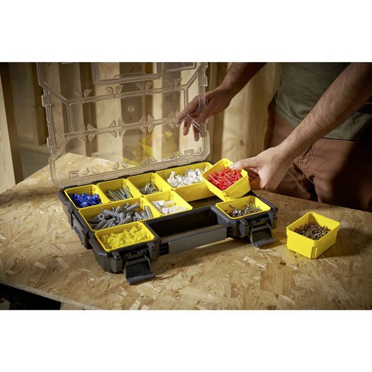Produktbild: STANLEY Sortimentskasten (L x B x H) 446 x 432 x 330mm Anzahl F&auml;cher: 10 Inhalt 1St.