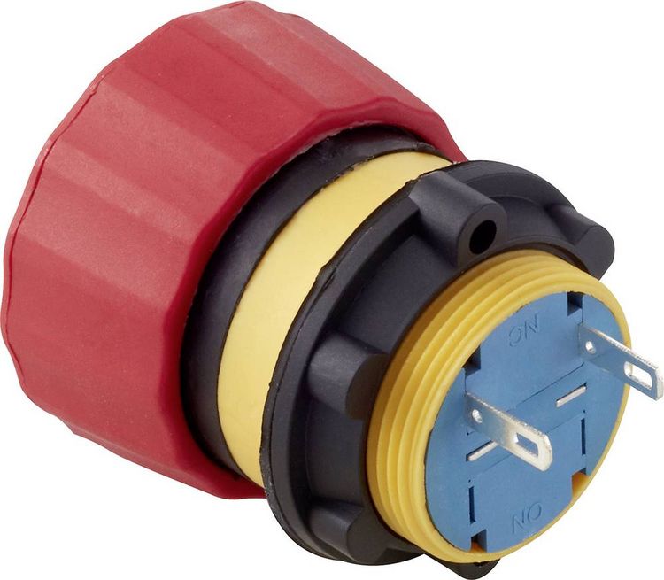 Produktbild: TRU COMPONENTS TC-LAS1-A22Y-01TSB Not-Aus-Schalter 250 V/AC 3A 1 &Ouml;ffner IP65 1St.