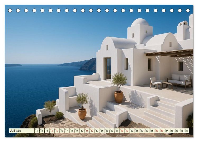 Produktbild: Paradiese der Stille - Orte zum Tr&auml;umen (Tischkalender 2026 DIN A5 quer), CALVENDO Monatskalender