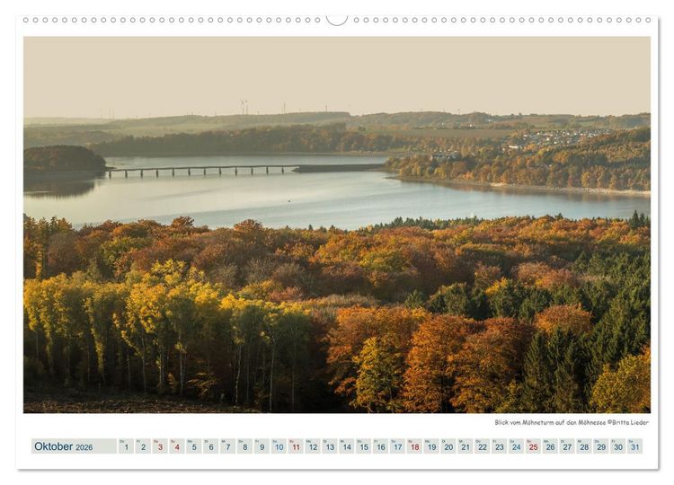 Produktbild: M&ouml;hnesee - das westf&auml;lische Meer (Wandkalender 2026 DIN A2 quer), CALVENDO Monatskalender