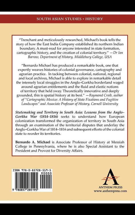 Produktbild: Statemaking and Territory in South Asia