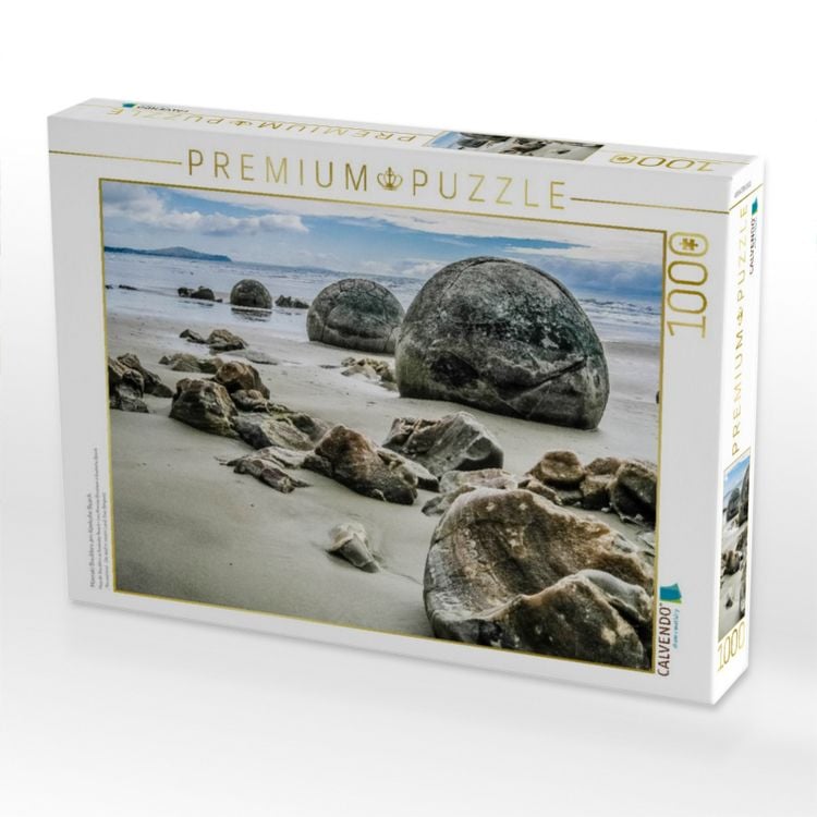 Produktbild: CALVENDO Puzzle Moeraki Boulders am Koekohe Beach | 1000 Teile Lege-Gr&ouml;&szlig;e 64x48cm Foto-Puzzle f&uuml;r gl&uuml;ckliche Stunden