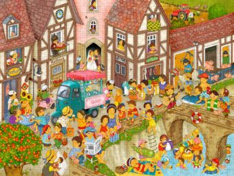 Produktbild: CALVENDO Puzzle Mein Dorf im Sommer | 2000 Teile Lege-Gr&ouml;&szlig;e 90x67cm Foto-Puzzle f&uuml;r gl&uuml;ckliche Stunden