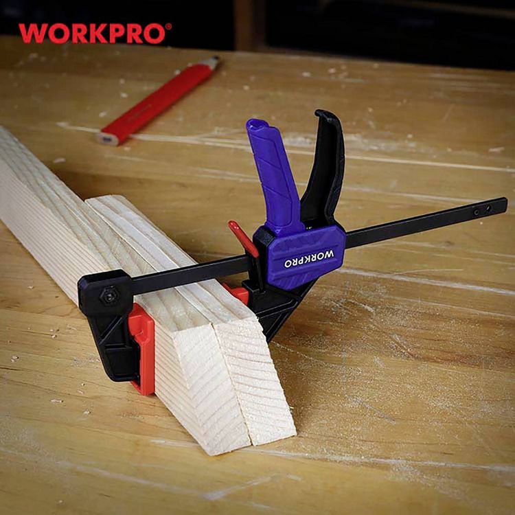 Produktbild: WorkPro WP232034 Einhandzwinge Produktabmessung, L&auml;nge: 100mm