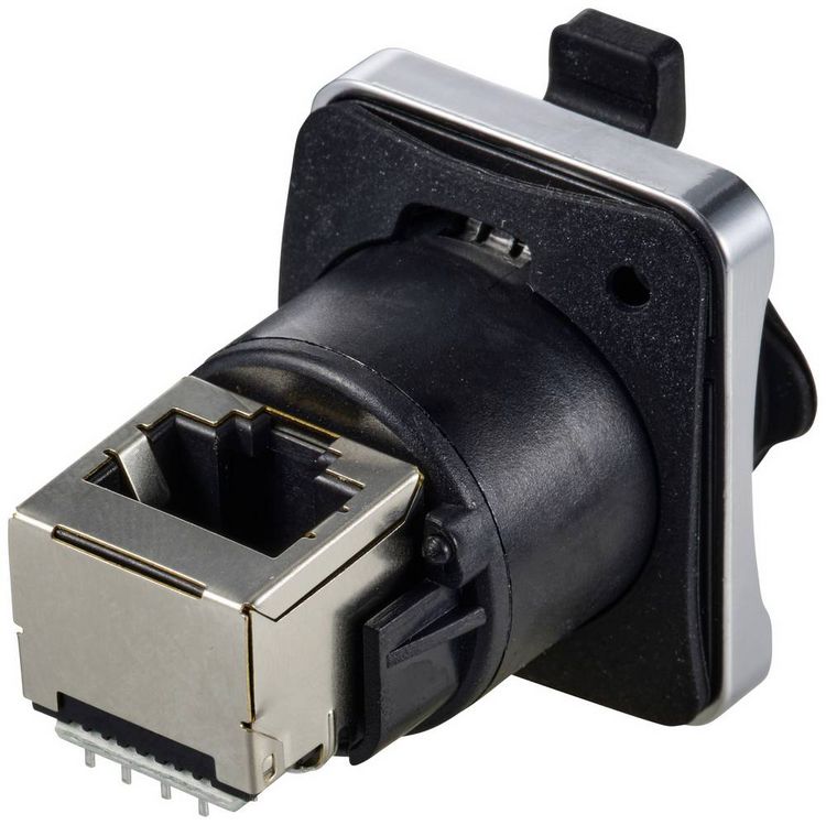 Produktbild: TRU COMPONENTS Einbaubuchse, gewinkelt TC-12770432 Einf&uuml;hrhilfe f&uuml;r RJ45 1St.