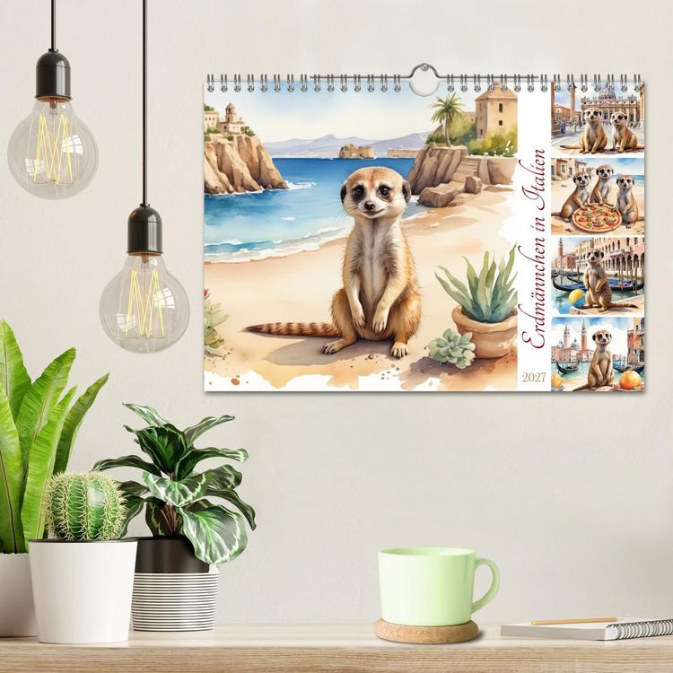 Produktbild: Erdm&auml;nnchen in Italien (Wandkalender 2027 DIN A4 quer), CALVENDO Monatskalender