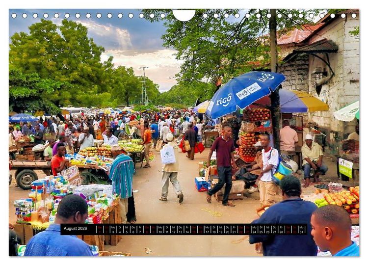 Produktbild: Afrika - Vielfalt in Flora und Fauna (Wandkalender 2026 DIN A4 quer), CALVENDO Monatskalender